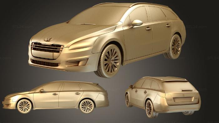 Автомобили и транспорт (Peugeot 508 sw 2011, CARS_2994) 3D модель для ЧПУ станка